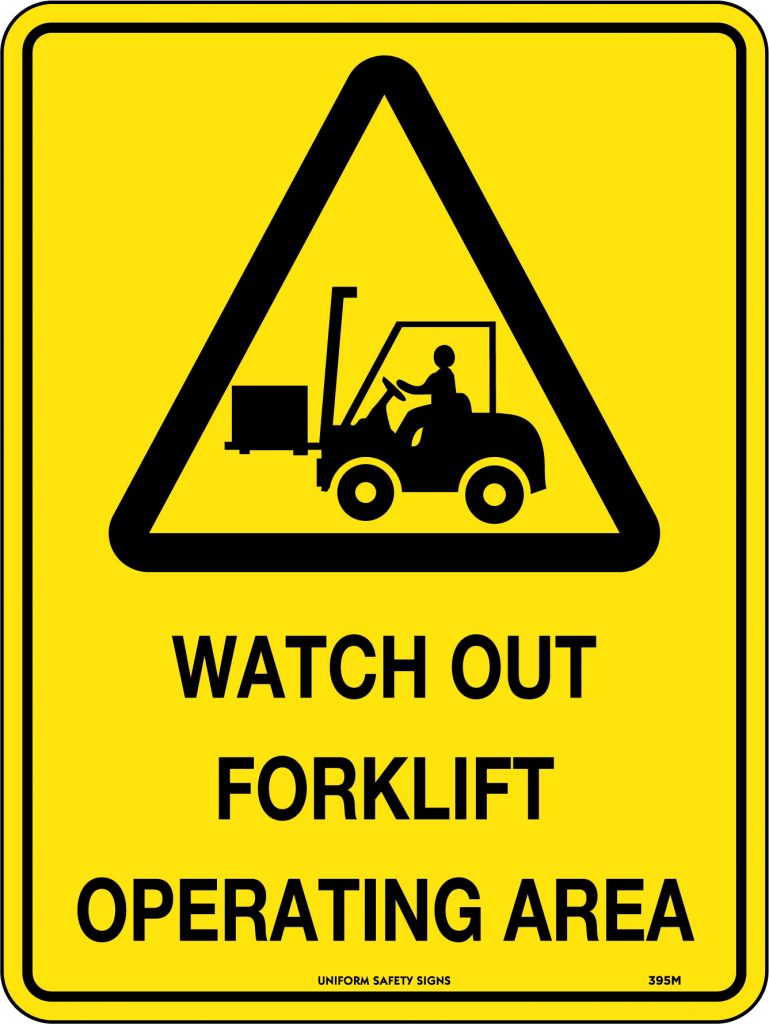 Watch Out Forklift Operating Area Safety Network