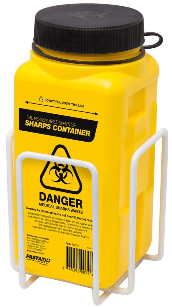 Sharps Bracket 1.4 & 1.8L Container For Wall/Trolley